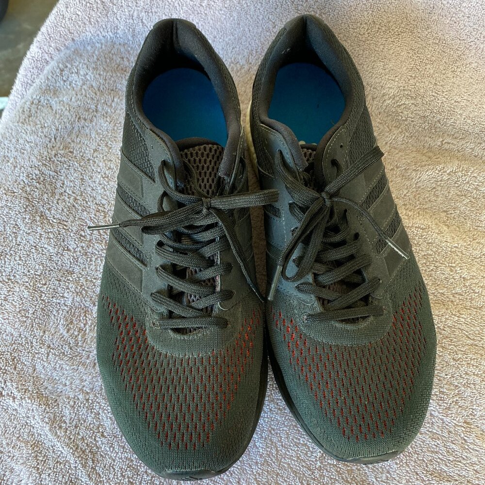 Adidas Adizero Boston Boost Men’s Running Shoes – Size 10.5 | Black/Red